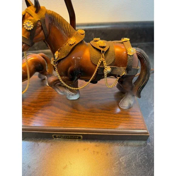 Clydesdale Table Lamp With Clydesdales Sticker 16” Gilbert Products Horse Pony - Picture 9 of 11